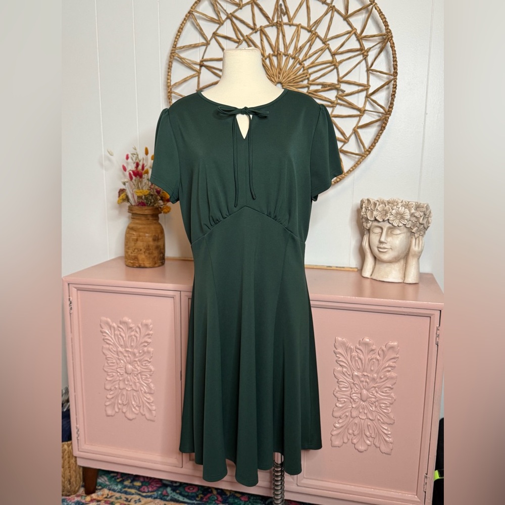 Belle Pogue 2XL Elegant Green‎ Women's Dress